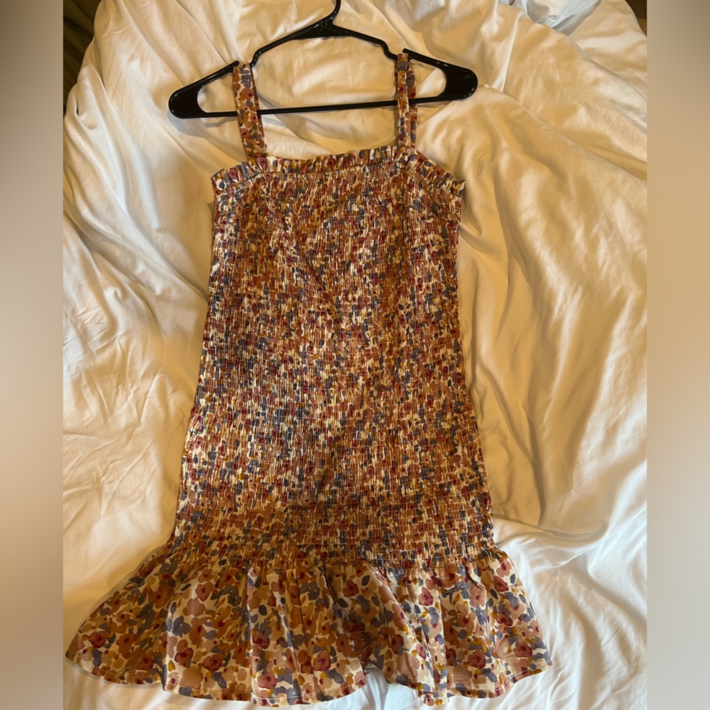 Brown Floral Dress (s) -SHEIN